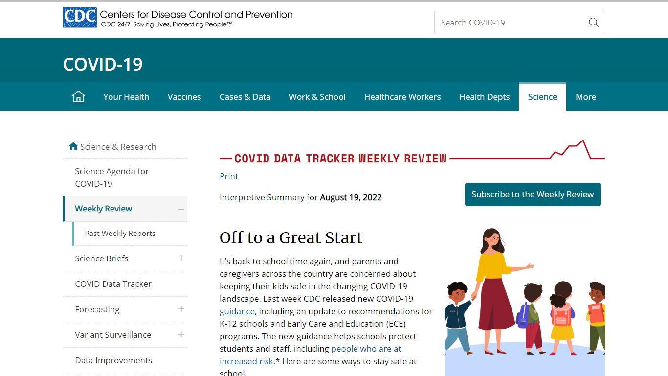 COVID Data Tracker Weekly Review | CDC